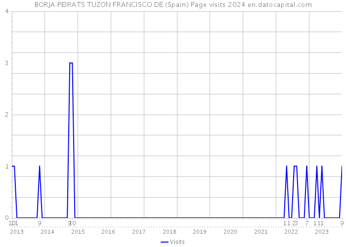 BORJA PEIRATS TUZON FRANCISCO DE (Spain) Page visits 2024 
