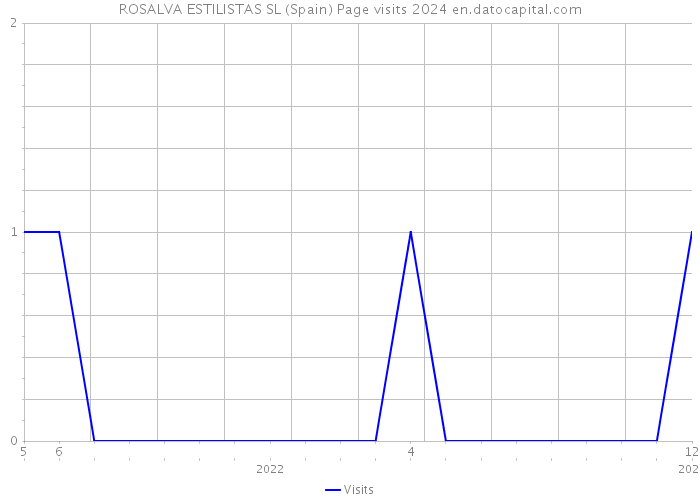 ROSALVA ESTILISTAS SL (Spain) Page visits 2024 
