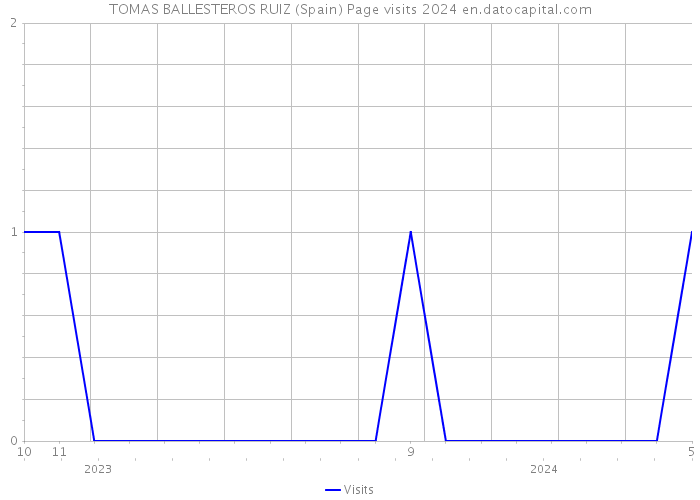 TOMAS BALLESTEROS RUIZ (Spain) Page visits 2024 