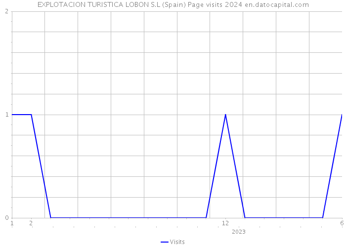 EXPLOTACION TURISTICA LOBON S.L (Spain) Page visits 2024 