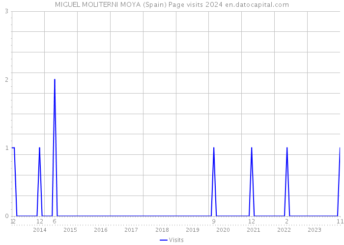 MIGUEL MOLITERNI MOYA (Spain) Page visits 2024 
