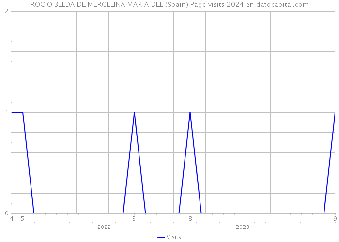 ROCIO BELDA DE MERGELINA MARIA DEL (Spain) Page visits 2024 