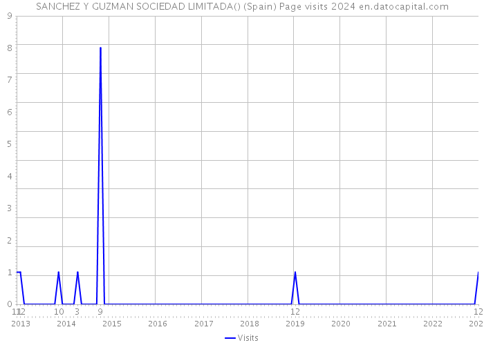 SANCHEZ Y GUZMAN SOCIEDAD LIMITADA() (Spain) Page visits 2024 