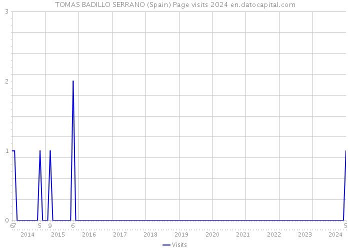 TOMAS BADILLO SERRANO (Spain) Page visits 2024 