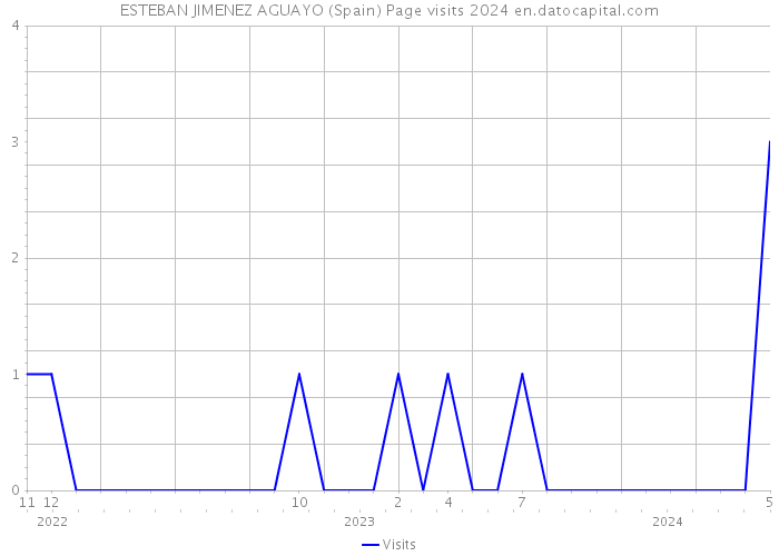 ESTEBAN JIMENEZ AGUAYO (Spain) Page visits 2024 