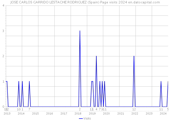 JOSE CARLOS GARRIDO LESTACHE RODRIGUEZ (Spain) Page visits 2024 