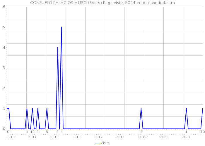 CONSUELO PALACIOS MURO (Spain) Page visits 2024 