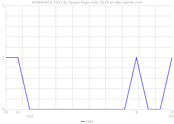HOJARASCA 2021 SL (Spain) Page visits 2024 