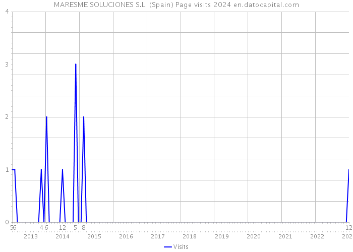 MARESME SOLUCIONES S.L. (Spain) Page visits 2024 