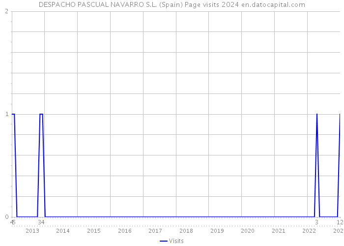 DESPACHO PASCUAL NAVARRO S.L. (Spain) Page visits 2024 
