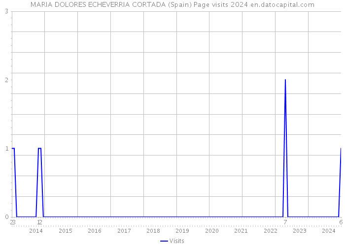 MARIA DOLORES ECHEVERRIA CORTADA (Spain) Page visits 2024 