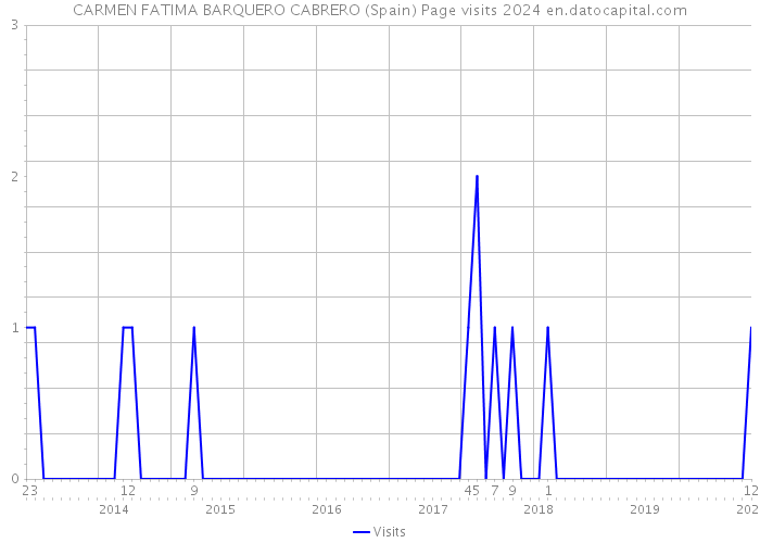 CARMEN FATIMA BARQUERO CABRERO (Spain) Page visits 2024 