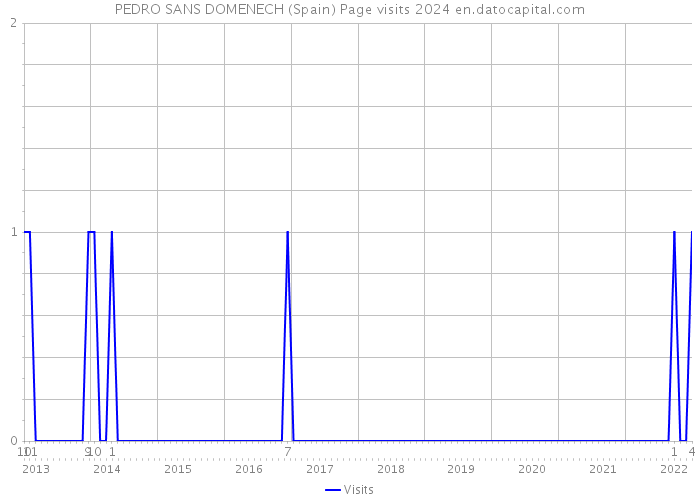 PEDRO SANS DOMENECH (Spain) Page visits 2024 