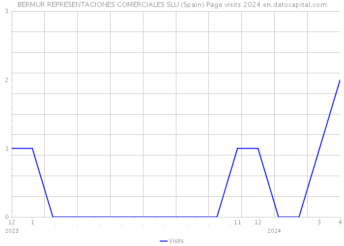 BERMUR REPRESENTACIONES COMERCIALES SLU (Spain) Page visits 2024 