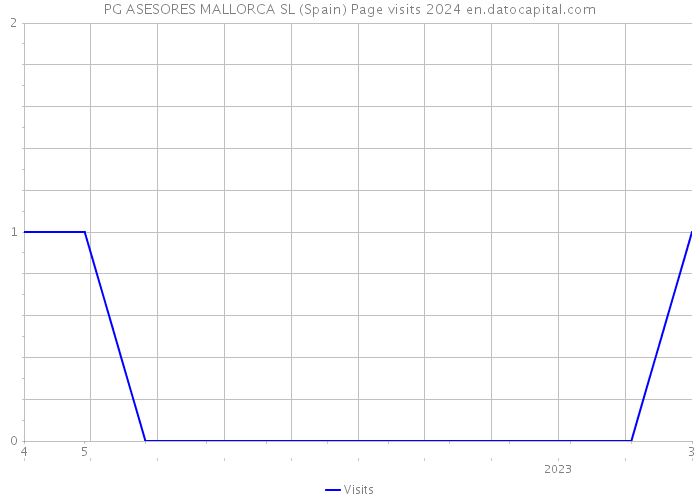 PG ASESORES MALLORCA SL (Spain) Page visits 2024 