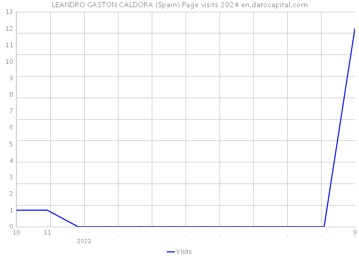 LEANDRO GASTON CALDORA (Spain) Page visits 2024 