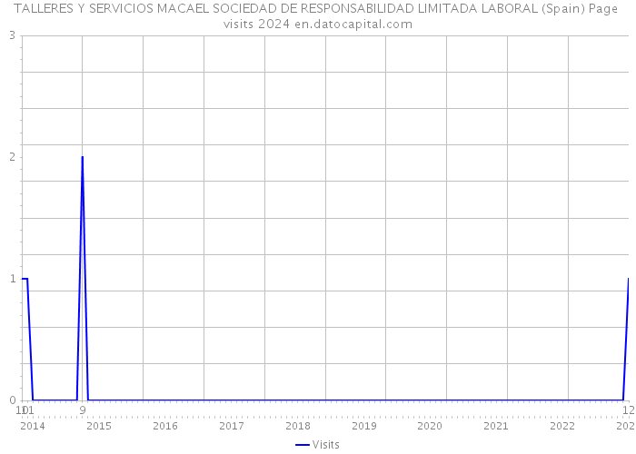 TALLERES Y SERVICIOS MACAEL SOCIEDAD DE RESPONSABILIDAD LIMITADA LABORAL (Spain) Page visits 2024 