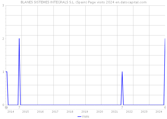 BLANES SISTEMES INTEGRALS S.L. (Spain) Page visits 2024 