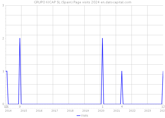 GRUPO KICAP SL (Spain) Page visits 2024 