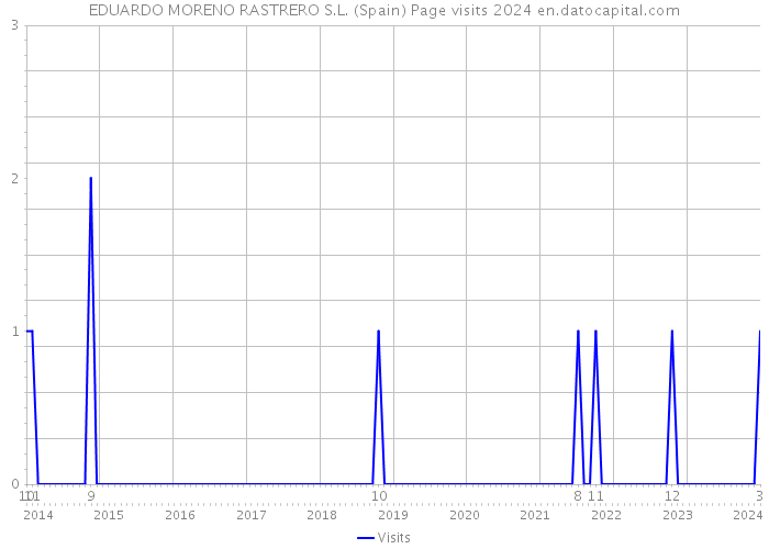 EDUARDO MORENO RASTRERO S.L. (Spain) Page visits 2024 
