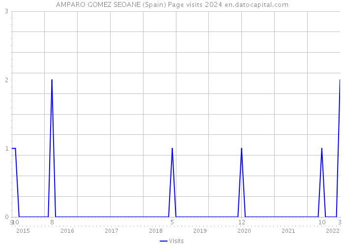 AMPARO GOMEZ SEOANE (Spain) Page visits 2024 