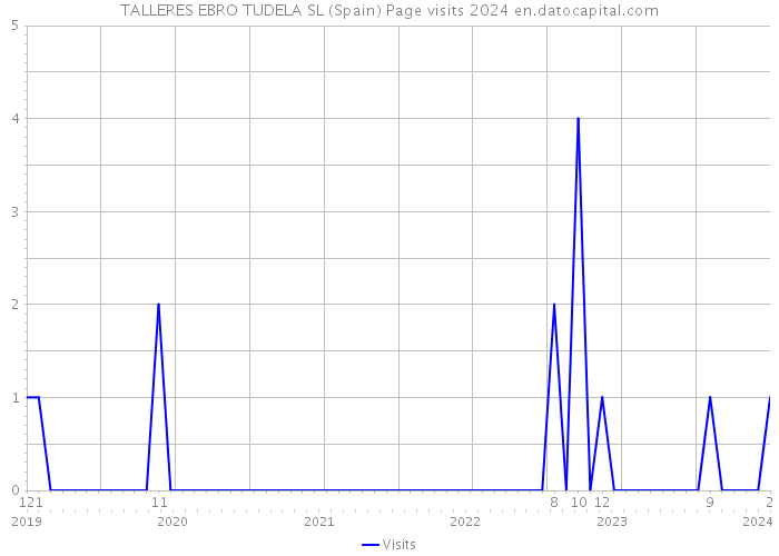 TALLERES EBRO TUDELA SL (Spain) Page visits 2024 