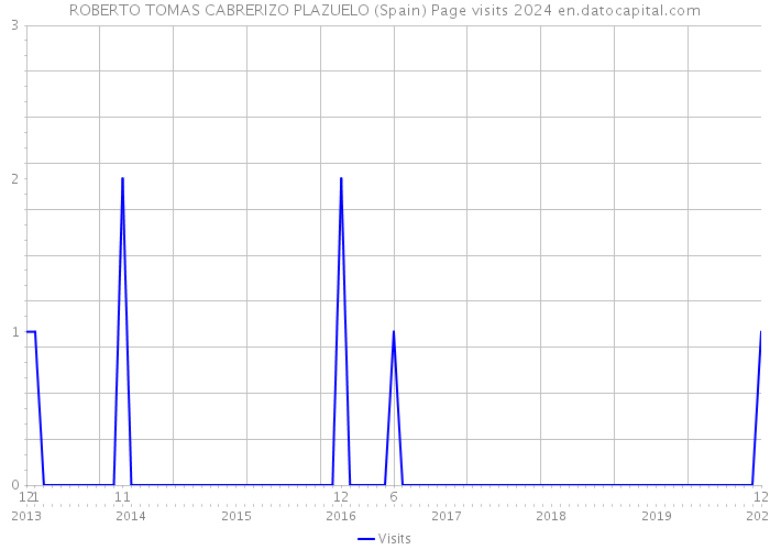 ROBERTO TOMAS CABRERIZO PLAZUELO (Spain) Page visits 2024 