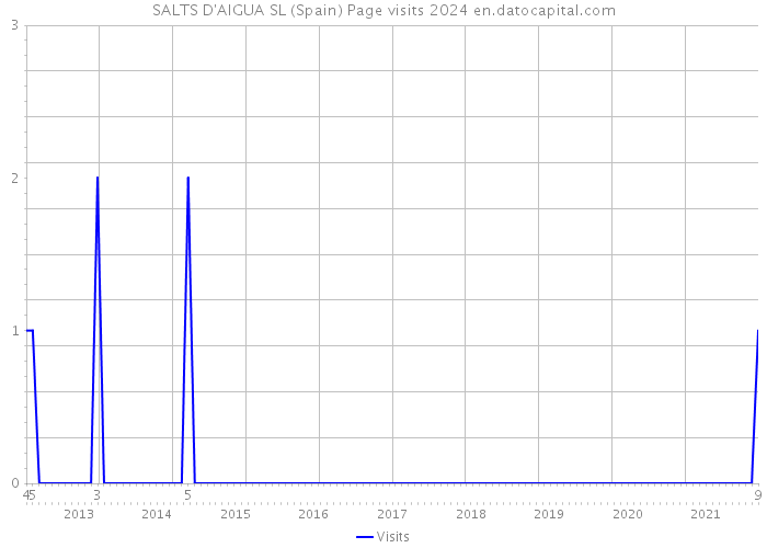 SALTS D'AIGUA SL (Spain) Page visits 2024 