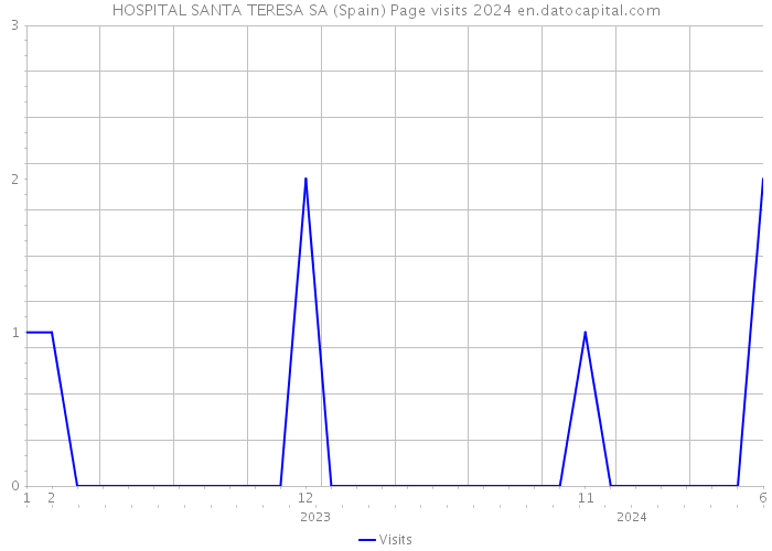 HOSPITAL SANTA TERESA SA (Spain) Page visits 2024 