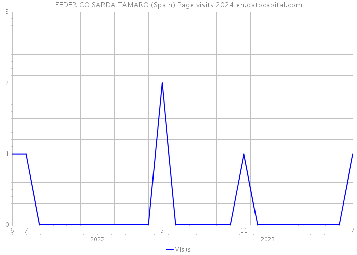 FEDERICO SARDA TAMARO (Spain) Page visits 2024 