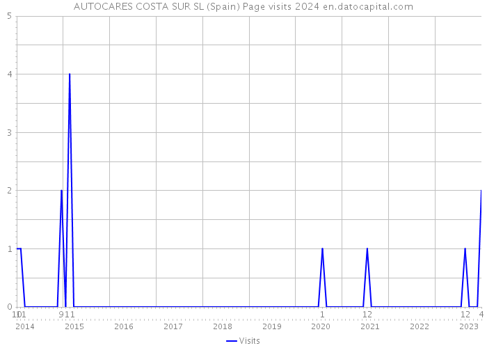 AUTOCARES COSTA SUR SL (Spain) Page visits 2024 