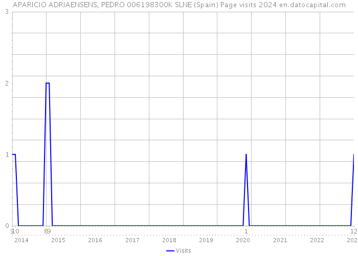 APARICIO ADRIAENSENS, PEDRO 006198300K SLNE (Spain) Page visits 2024 