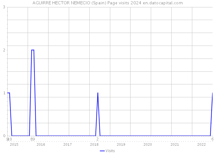 AGUIRRE HECTOR NEMECIO (Spain) Page visits 2024 