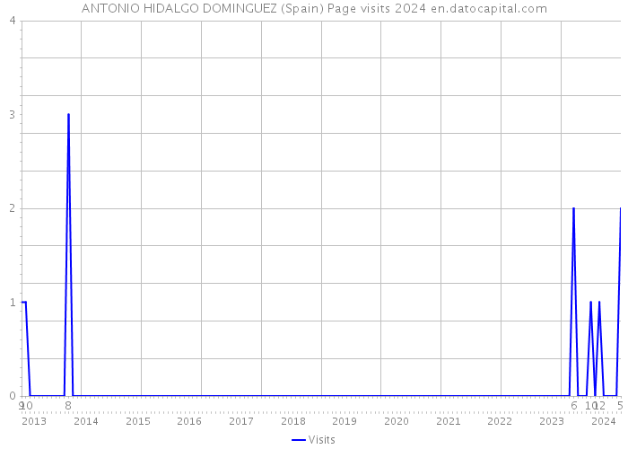 ANTONIO HIDALGO DOMINGUEZ (Spain) Page visits 2024 