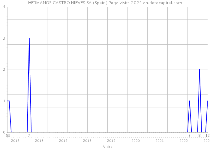 HERMANOS CASTRO NIEVES SA (Spain) Page visits 2024 
