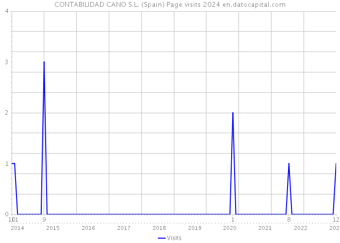 CONTABILIDAD CANO S.L. (Spain) Page visits 2024 