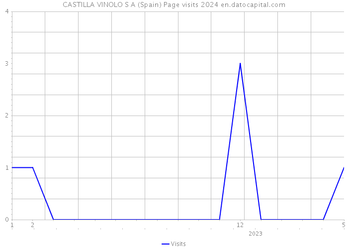 CASTILLA VINOLO S A (Spain) Page visits 2024 