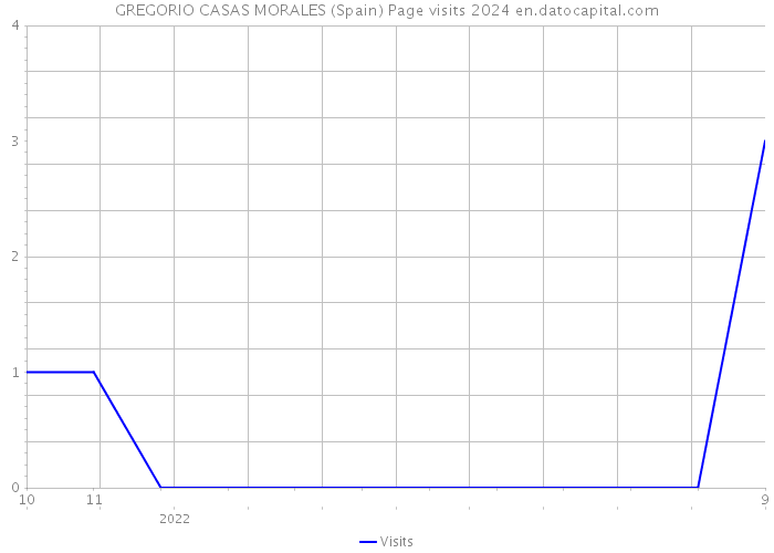 GREGORIO CASAS MORALES (Spain) Page visits 2024 