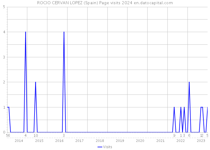 ROCIO CERVAN LOPEZ (Spain) Page visits 2024 