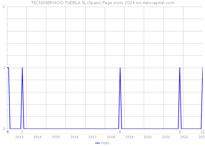 TECNOSERVICIO TUDELA SL (Spain) Page visits 2024 