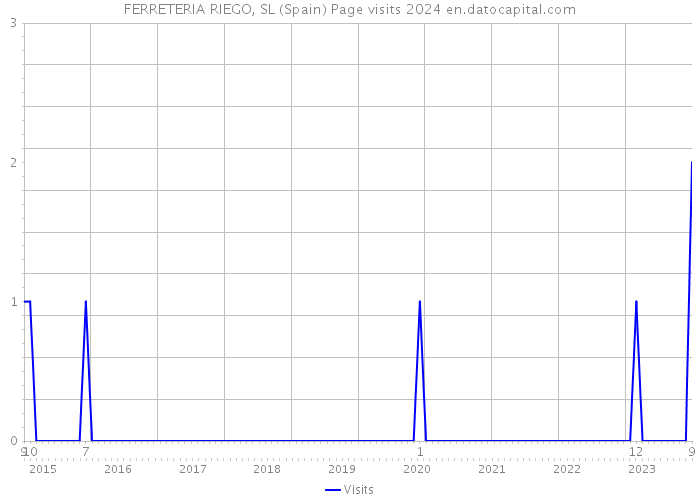 FERRETERIA RIEGO, SL (Spain) Page visits 2024 