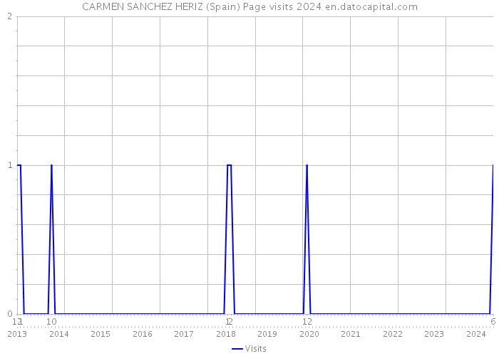 CARMEN SANCHEZ HERIZ (Spain) Page visits 2024 