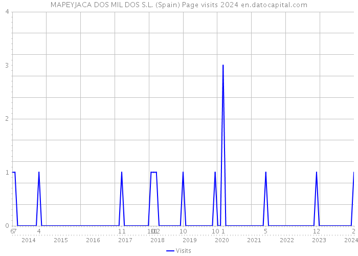 MAPEYJACA DOS MIL DOS S.L. (Spain) Page visits 2024 
