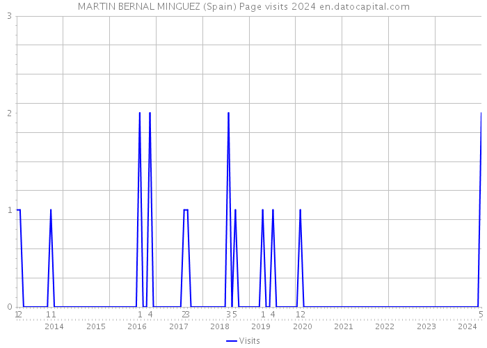 MARTIN BERNAL MINGUEZ (Spain) Page visits 2024 