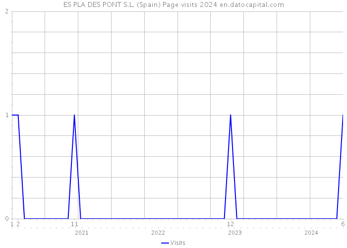 ES PLA DES PONT S.L. (Spain) Page visits 2024 