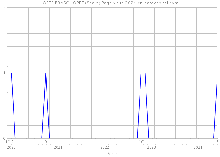 JOSEP BRASO LOPEZ (Spain) Page visits 2024 