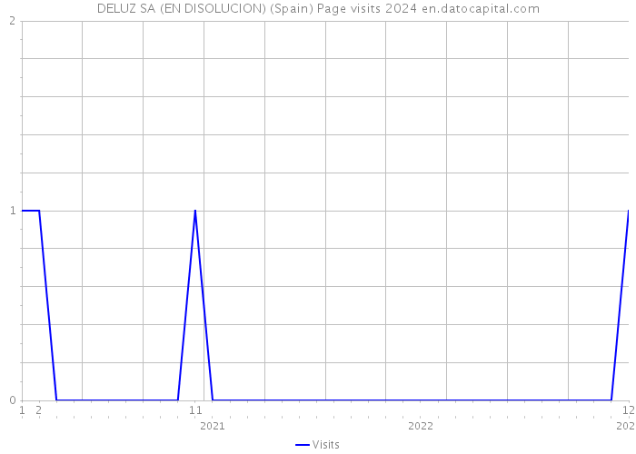 DELUZ SA (EN DISOLUCION) (Spain) Page visits 2024 