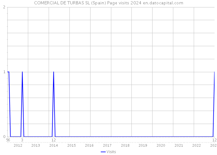 COMERCIAL DE TURBAS SL (Spain) Page visits 2024 