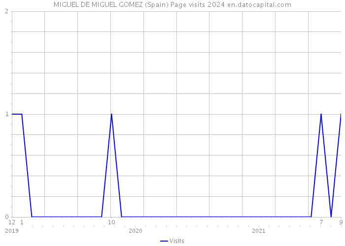 MIGUEL DE MIGUEL GOMEZ (Spain) Page visits 2024 