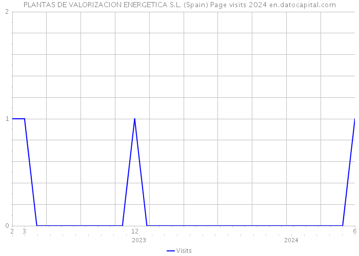 PLANTAS DE VALORIZACION ENERGETICA S.L. (Spain) Page visits 2024 